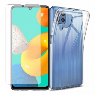 Cover Samsung Galaxy M32 Combo Og Hærdet Glasskærm