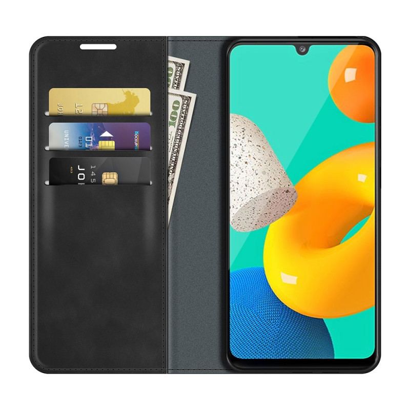 Cover Samsung Galaxy M32 Flip Cover Stil Læder Design