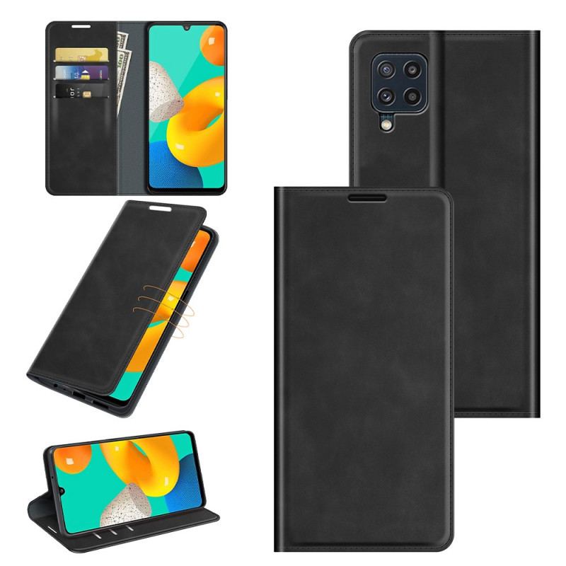 Cover Samsung Galaxy M32 Flip Cover Stil Læder Design