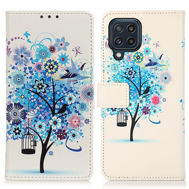 Flip Cover Samsung Galaxy M32 Blomstrende Træ