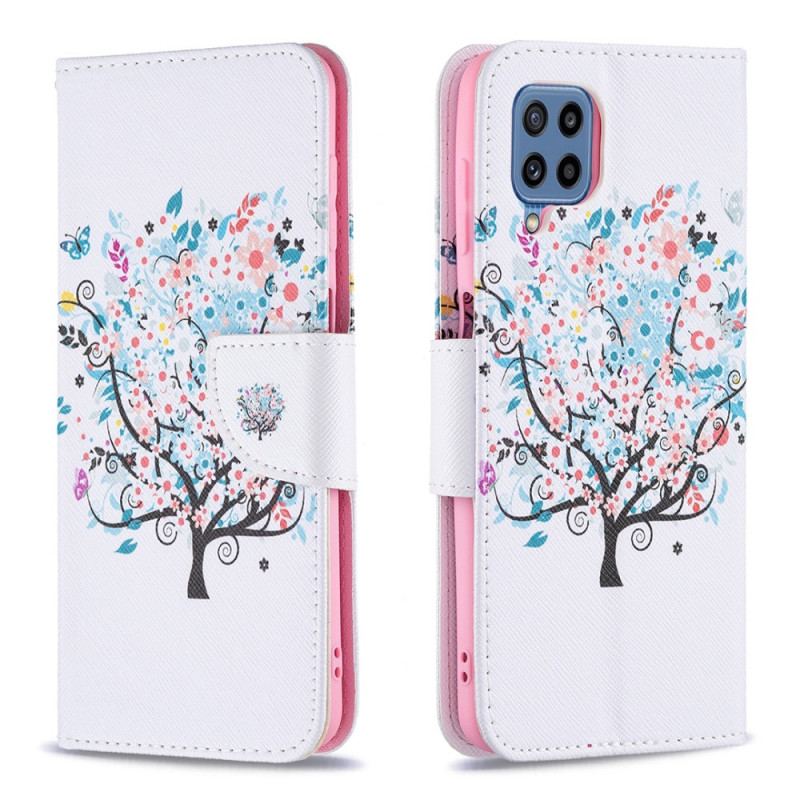 Flip Cover Samsung Galaxy M32 Blomstret Træ