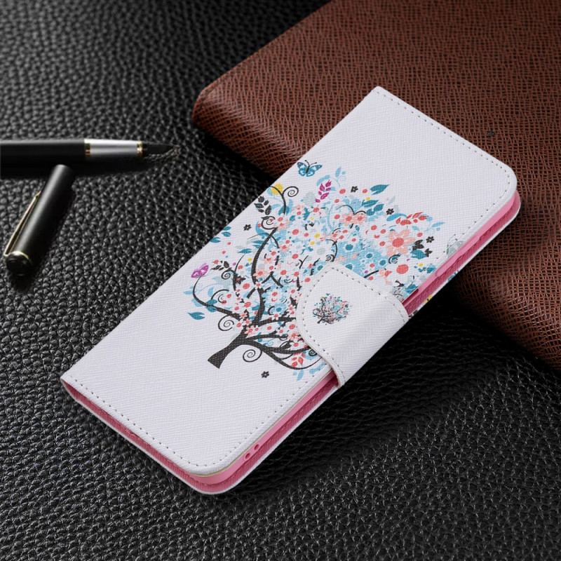 Flip Cover Samsung Galaxy M32 Blomstret Træ