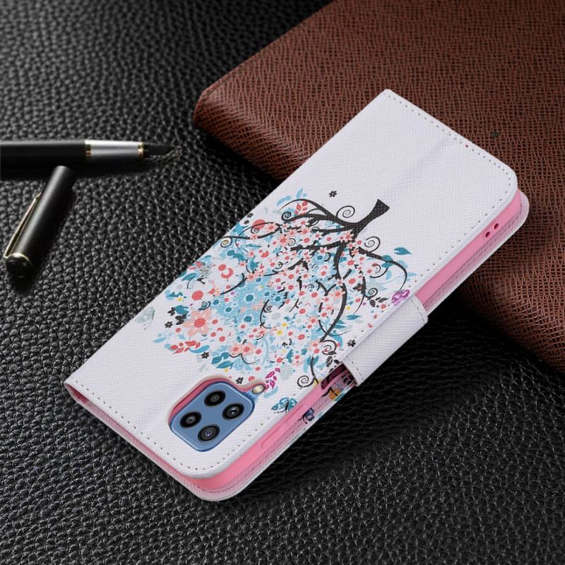 Flip Cover Samsung Galaxy M32 Blomstret Træ