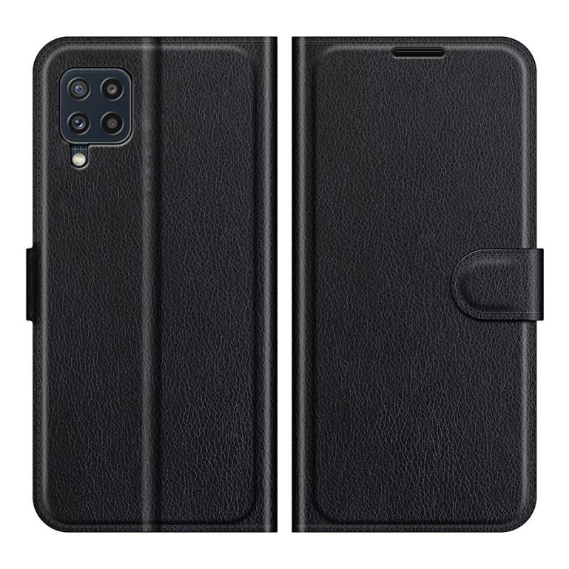 Flip Cover Samsung Galaxy M32 Klassisk Litchi-lædereffekt