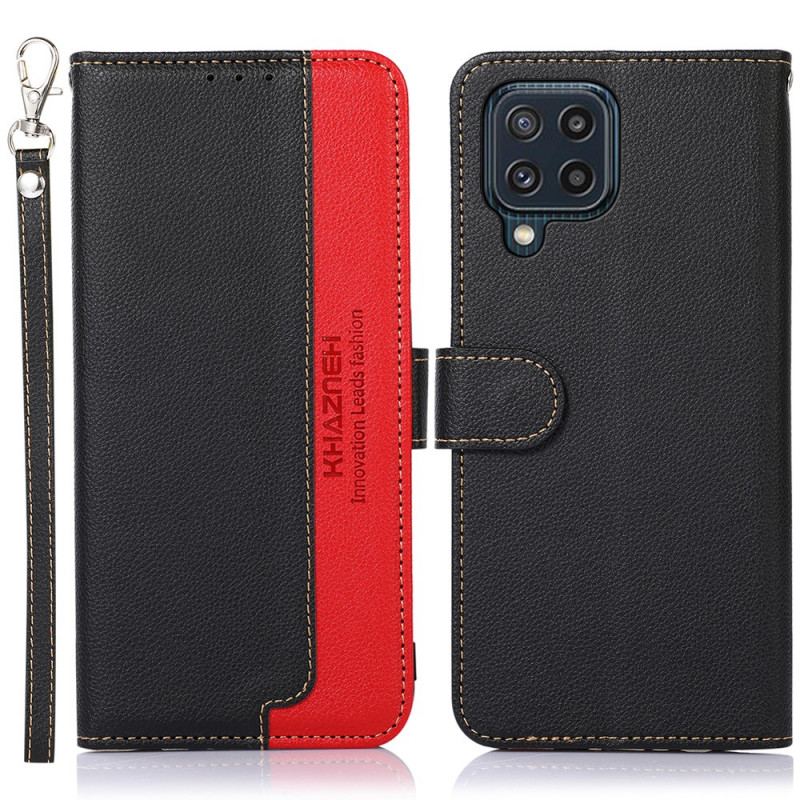 Flip Cover Samsung Galaxy M32 Lychee Style Rfid Khazneh