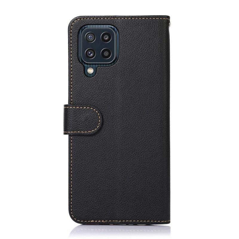 Flip Cover Samsung Galaxy M32 Lychee Style Rfid Khazneh