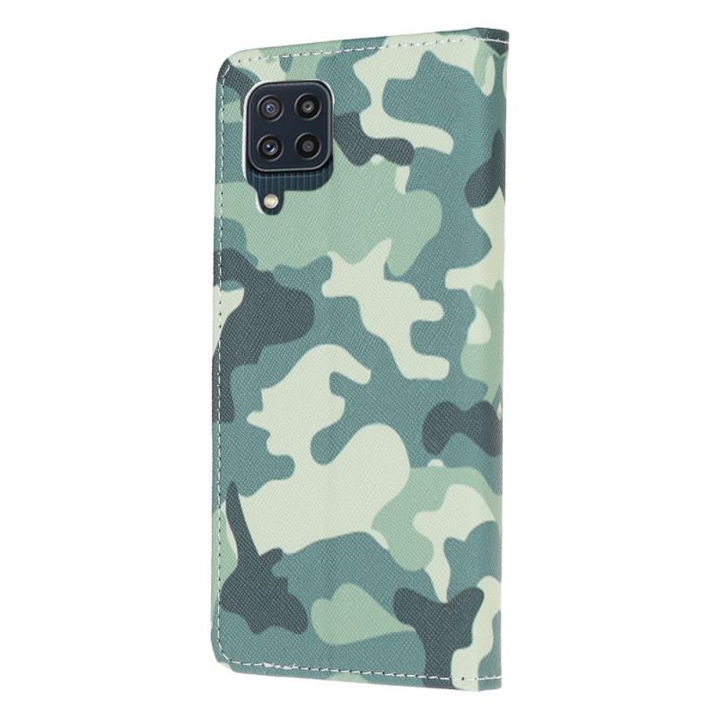 Flip Cover Samsung Galaxy M32 Militær Camouflage