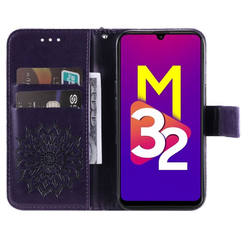 Flip Cover Samsung Galaxy M32 Solblomst