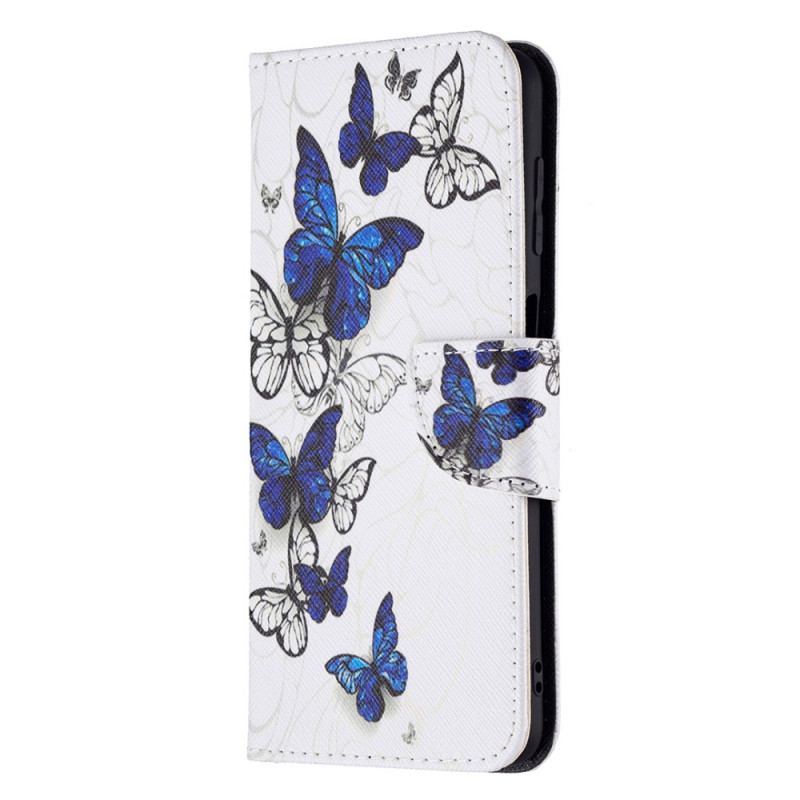 Flip Cover Samsung Galaxy M32 Sommerfugle Konger