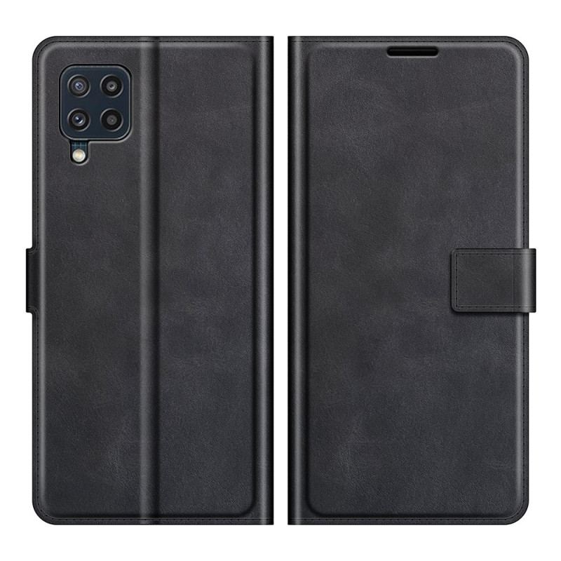 Læder Cover Samsung Galaxy M32 Slank Imiteret Læder