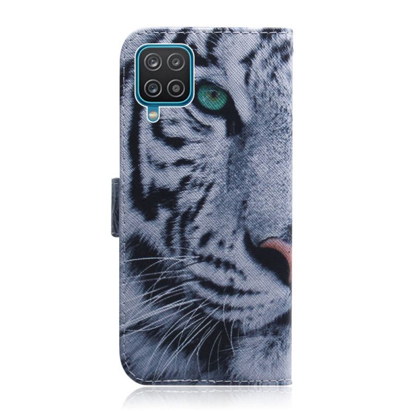 Læder Cover Samsung Galaxy M32 Tiger Ansigt