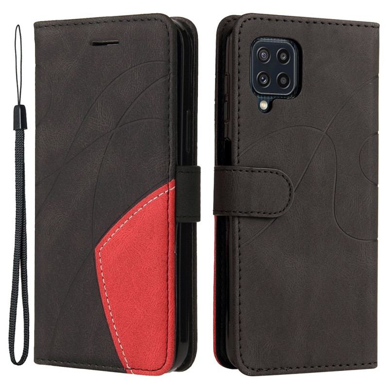 Læder Cover Samsung Galaxy M32 To-tonet