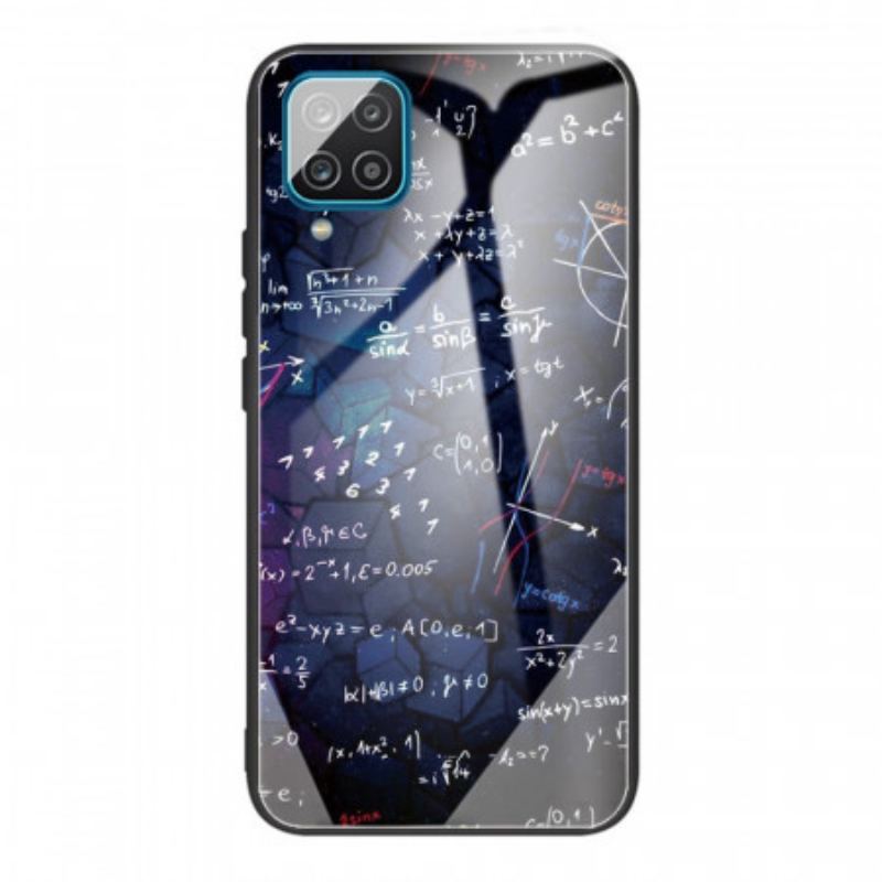 Mobilcover Samsung Galaxy M32 Matematiske Beregninger Af Hærdet Glas