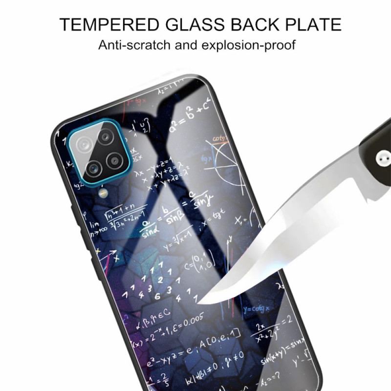 Mobilcover Samsung Galaxy M32 Matematiske Beregninger Af Hærdet Glas