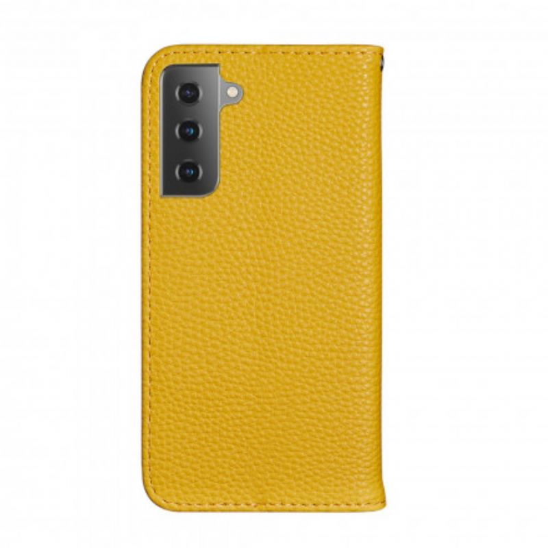 Cover Samsung Galaxy S21 Plus 5G Flip Cover Imiteret Læder Litchi Ultra Chic