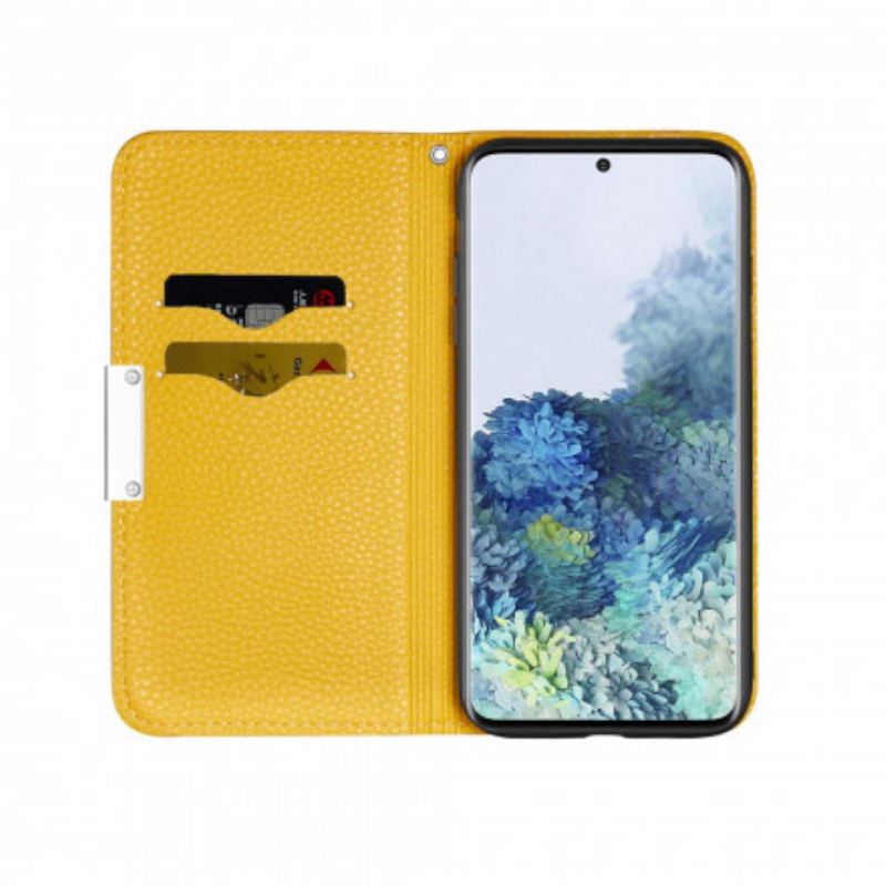 Cover Samsung Galaxy S21 Plus 5G Flip Cover Imiteret Læder Litchi Ultra Chic