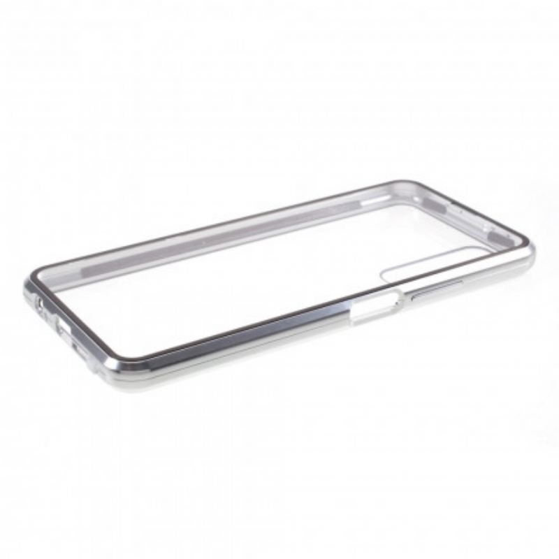 Cover Samsung Galaxy S21 Plus 5G Metalkanter Og Dobbelt Hærdet Glas