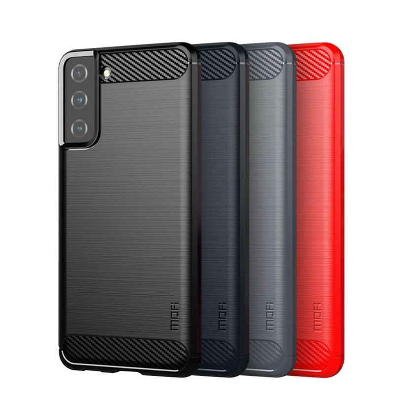 Cover Samsung Galaxy S21 Plus 5G Mofi Børstet Kulfiber