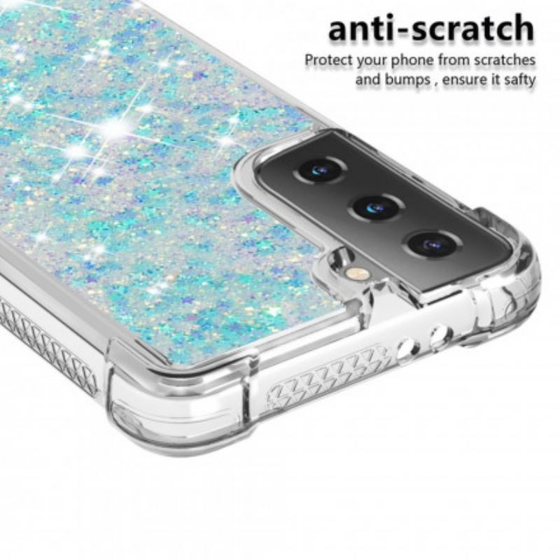 Cover Samsung Galaxy S21 Plus 5G Ønsker Pailletter