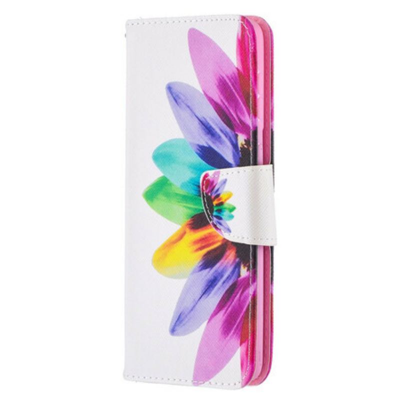 Flip Cover Samsung Galaxy S21 Plus 5G Akvarel Blomst