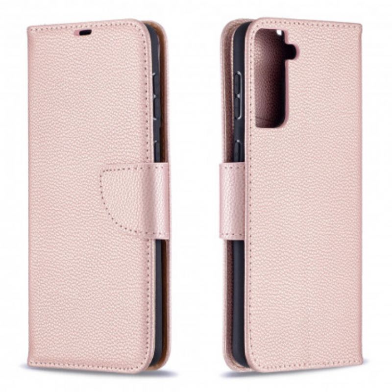 Flip Cover Samsung Galaxy S21 Plus 5G Læder Cover Litchi Rabat Oblique