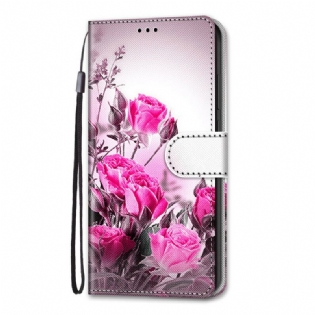 Flip Cover Samsung Galaxy S21 Plus 5G Magiske Blomster