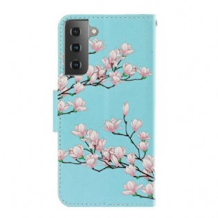 Flip Cover Samsung Galaxy S21 Plus 5G Med Snor Strappy Busk