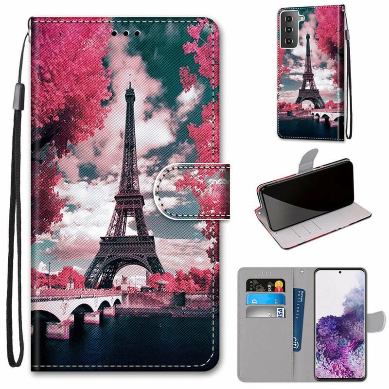 Flip Cover Samsung Galaxy S21 Plus 5G Paris I Blomst