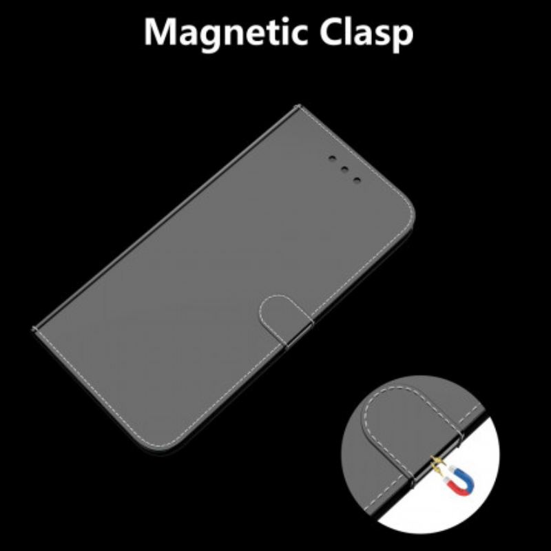 Flip Cover Samsung Galaxy S21 Plus 5G Spejlcover I Imiteret Læder