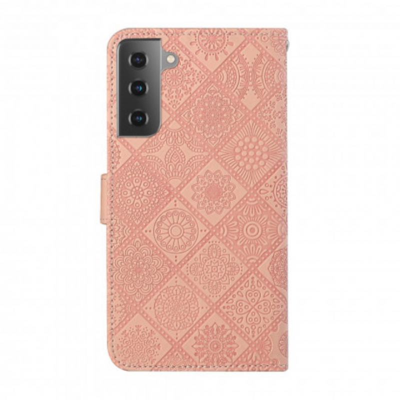 Flip Cover Samsung Galaxy S21 Plus 5G Tapestry Mønster