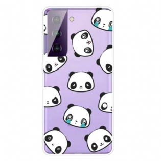 Mobilcover Samsung Galaxy S21 Plus 5G Sømløse Sentimentale Pandaer