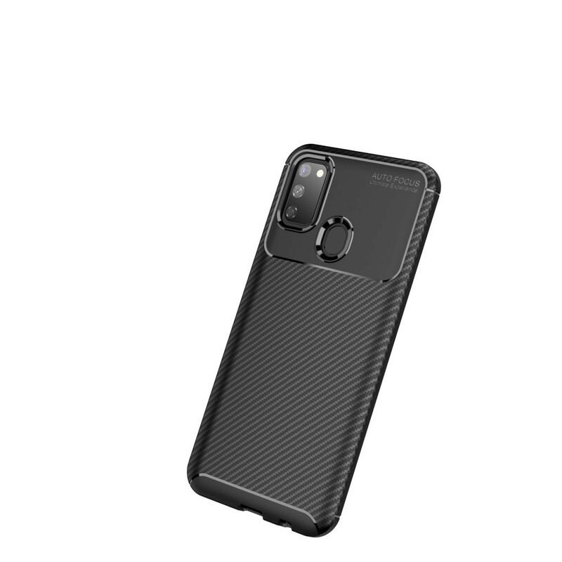 Cover Samsung Galaxy M21 Fleksibel Kulfibertekstur