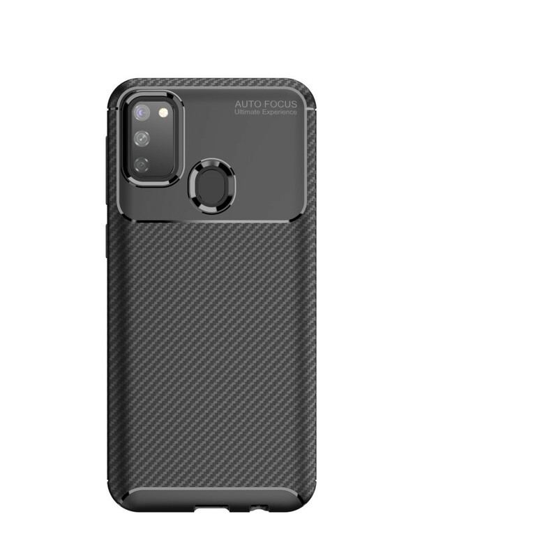 Cover Samsung Galaxy M21 Fleksibel Kulfibertekstur