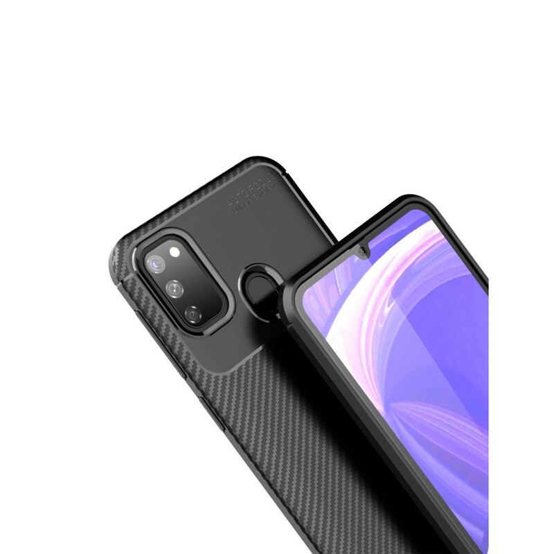 Cover Samsung Galaxy M21 Fleksibel Kulfibertekstur