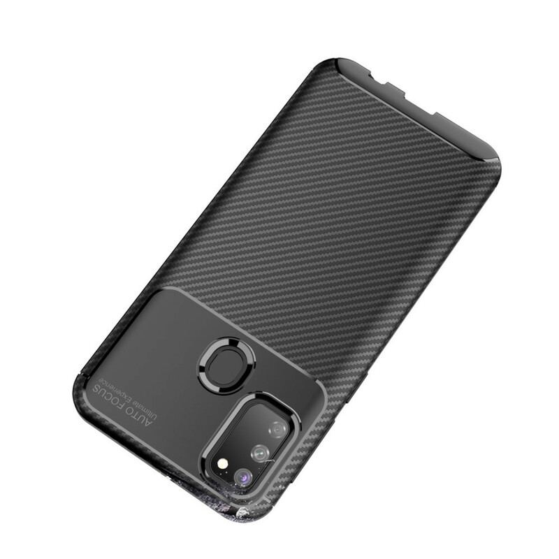 Cover Samsung Galaxy M21 Fleksibel Kulfibertekstur