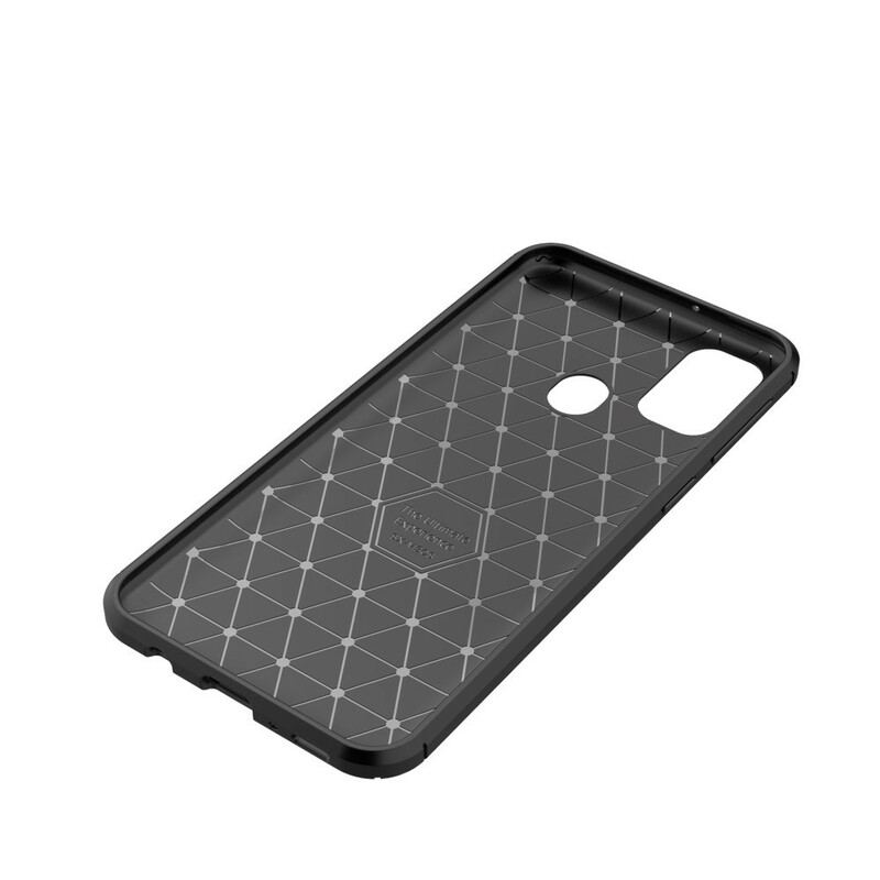 Cover Samsung Galaxy M21 Fleksibel Kulfibertekstur