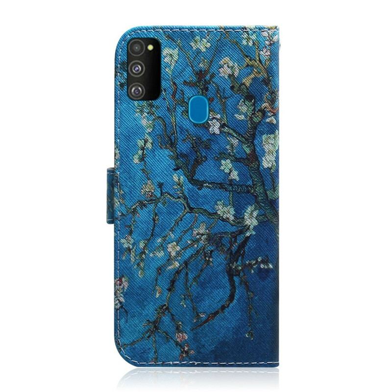 Flip Cover Samsung Galaxy M21 Blomstrende Trægren