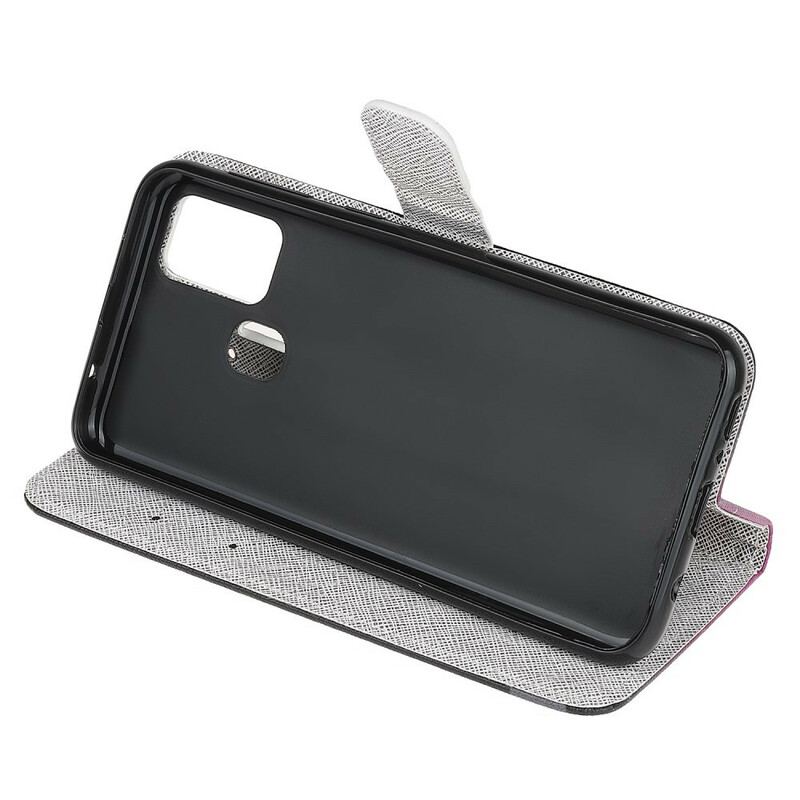 Flip Cover Samsung Galaxy M21 Med Snor Strappy Guldsmede