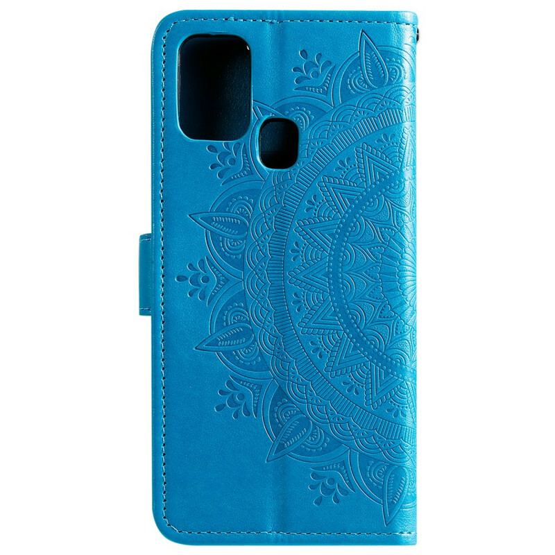 Læder Cover Samsung Galaxy M21 Sol Mandala