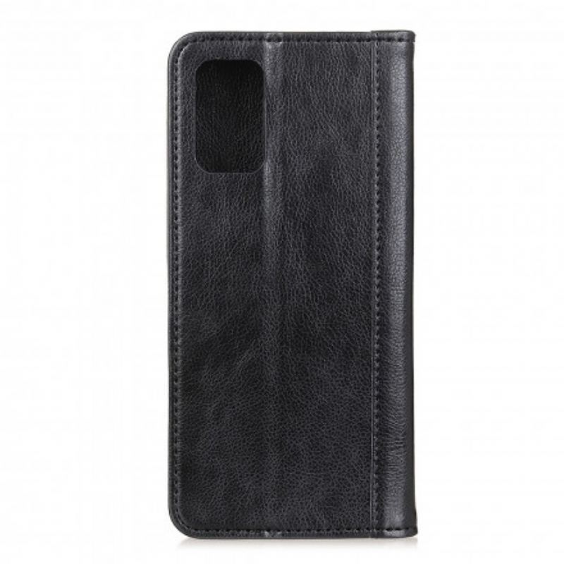 Cover OnePlus 9 Flip Cover Elegance Split Litchi Læder