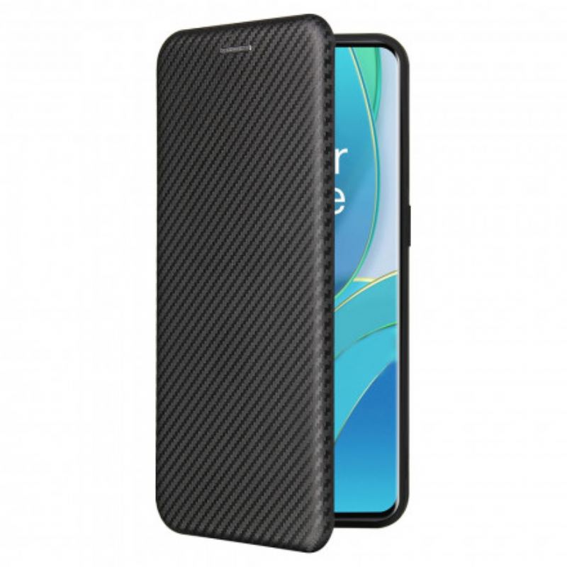 Cover OnePlus 9 Flip Cover Silikone Carbon