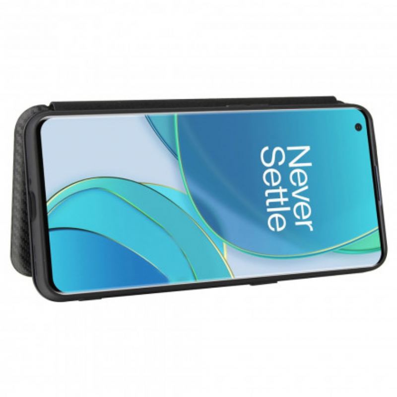 Cover OnePlus 9 Flip Cover Silikone Carbon