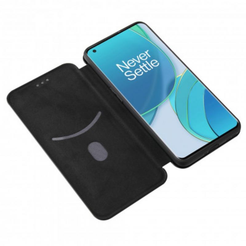 Cover OnePlus 9 Flip Cover Silikone Carbon