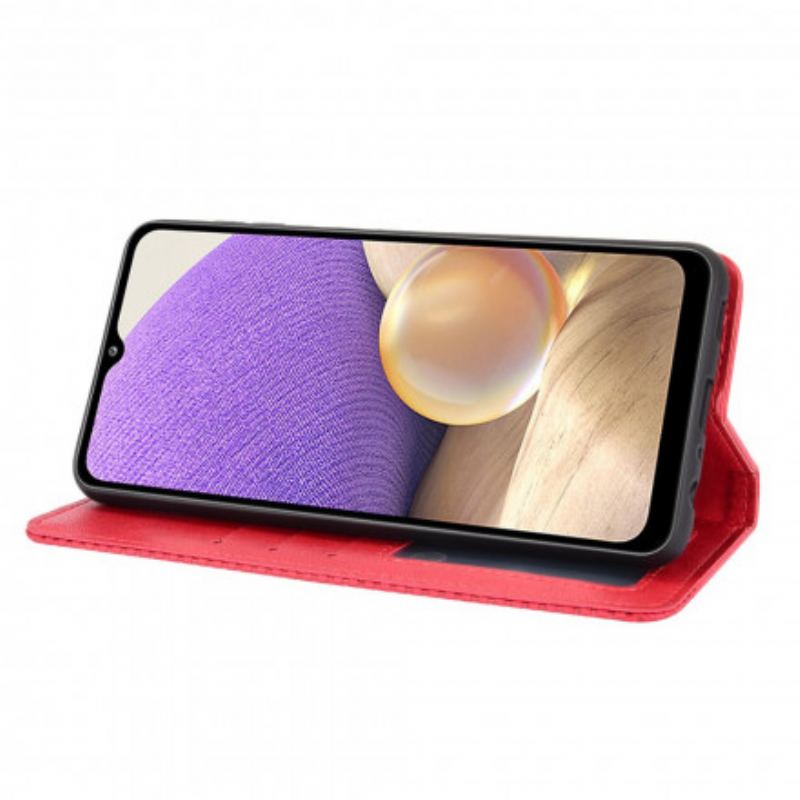 Cover OnePlus 9 Flip Cover Stiliseret Vintage Lædereffekt