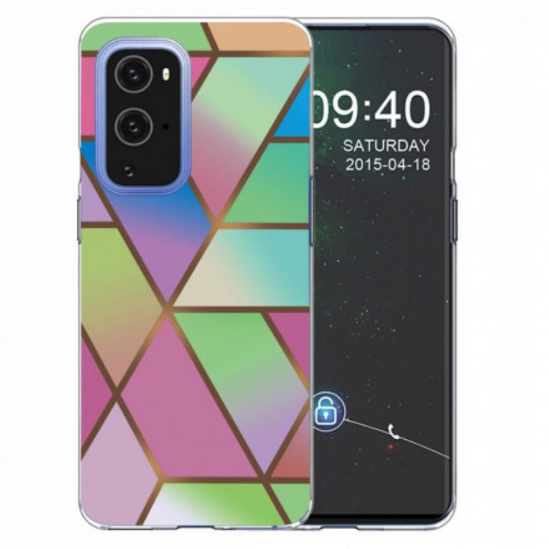 Cover OnePlus 9 Geometrisk Marmor