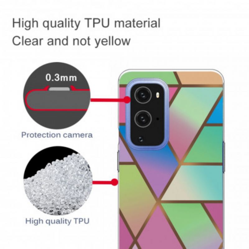 Cover OnePlus 9 Geometrisk Marmor