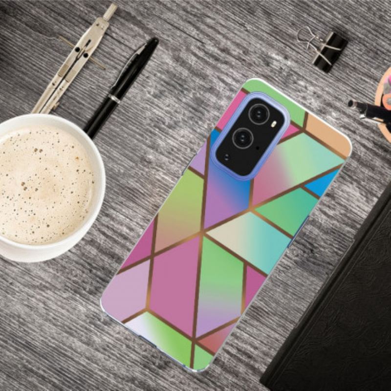 Cover OnePlus 9 Geometrisk Marmor