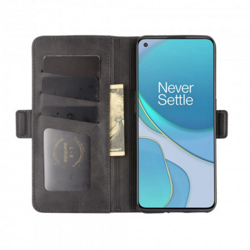 Flip Cover OnePlus 9 Læder Cover Dobbelt Klap