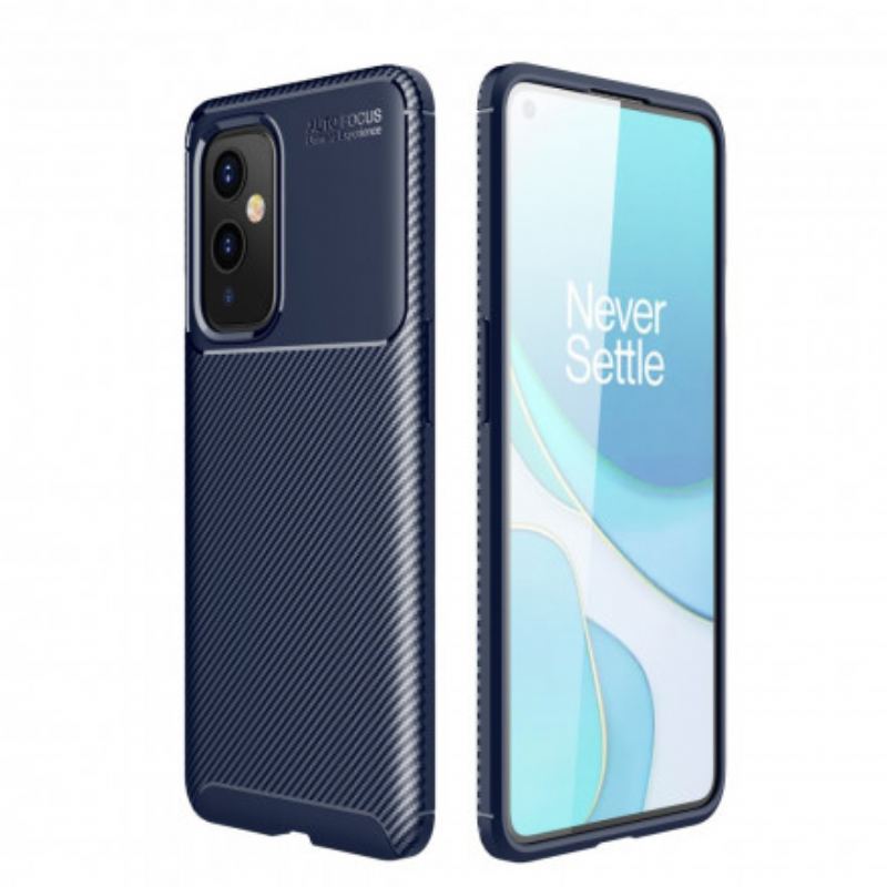 Mobilcover OnePlus 9 Fleksibel Kulfibertekstur