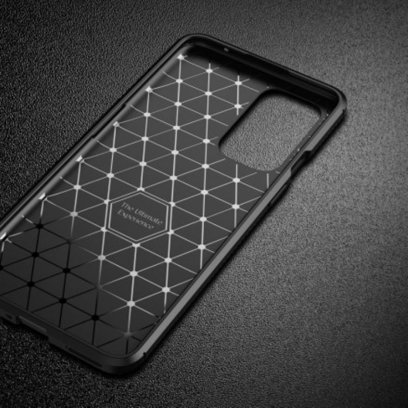 Mobilcover OnePlus 9 Fleksibel Kulfibertekstur